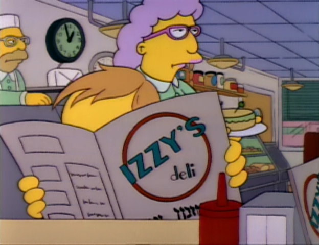 Izzys on the Simpsons