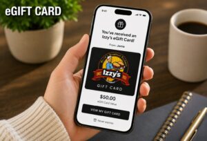 Photo of Izzys Gift Card on Phone